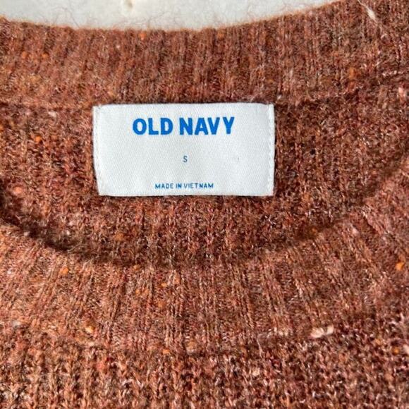 Old Navy Sweater Womens Small Long Sleeve Knit Chocolate Speckle - Picture 3 of 10